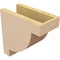 Ekena Millwork 5"W x 10"D x 10"H Classic Alpine Rough Cedar Woodgrain TimberThane Corbel, Primed Tan CORUR05X10X10ALPRCPR - alternate 6